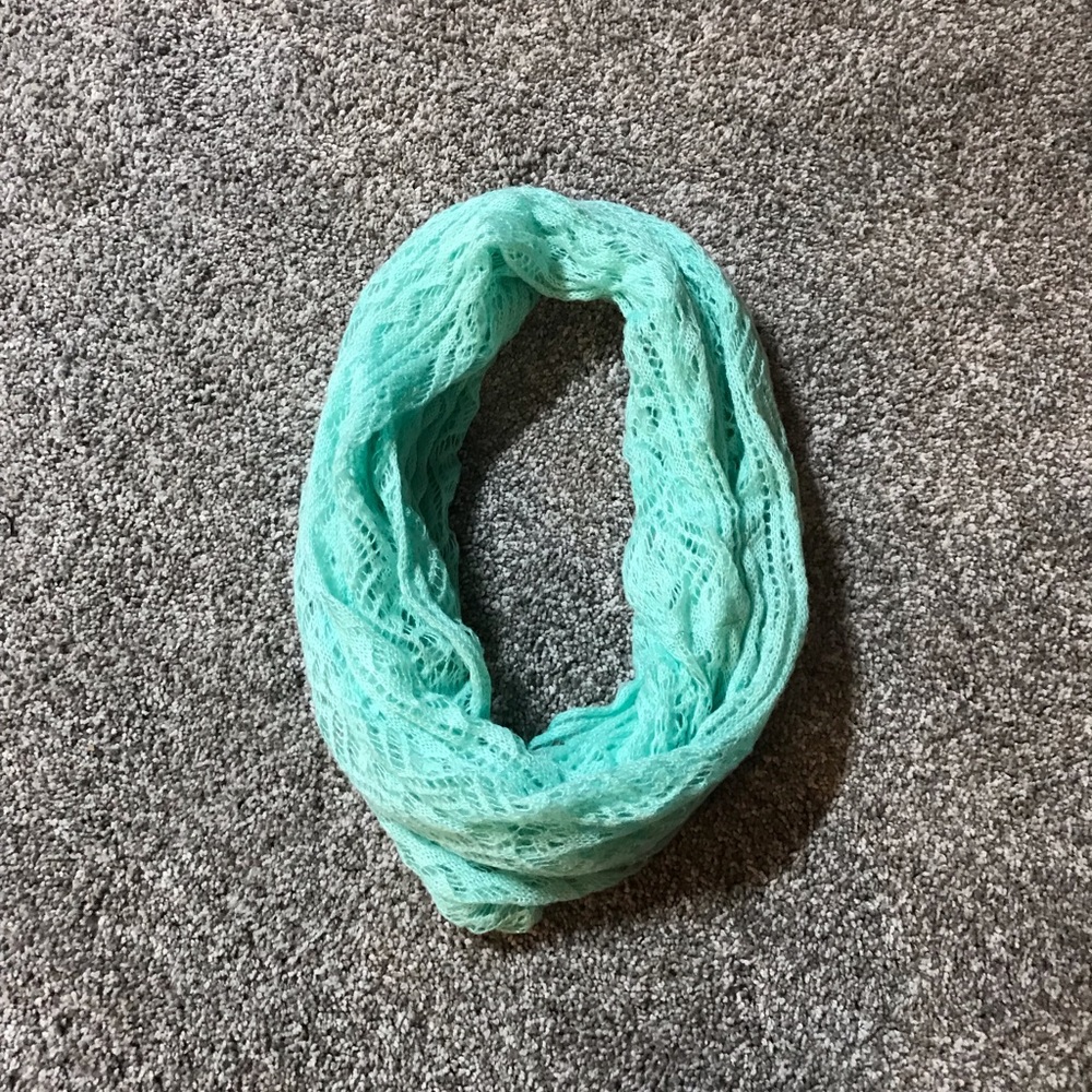 Teal infinity scarf